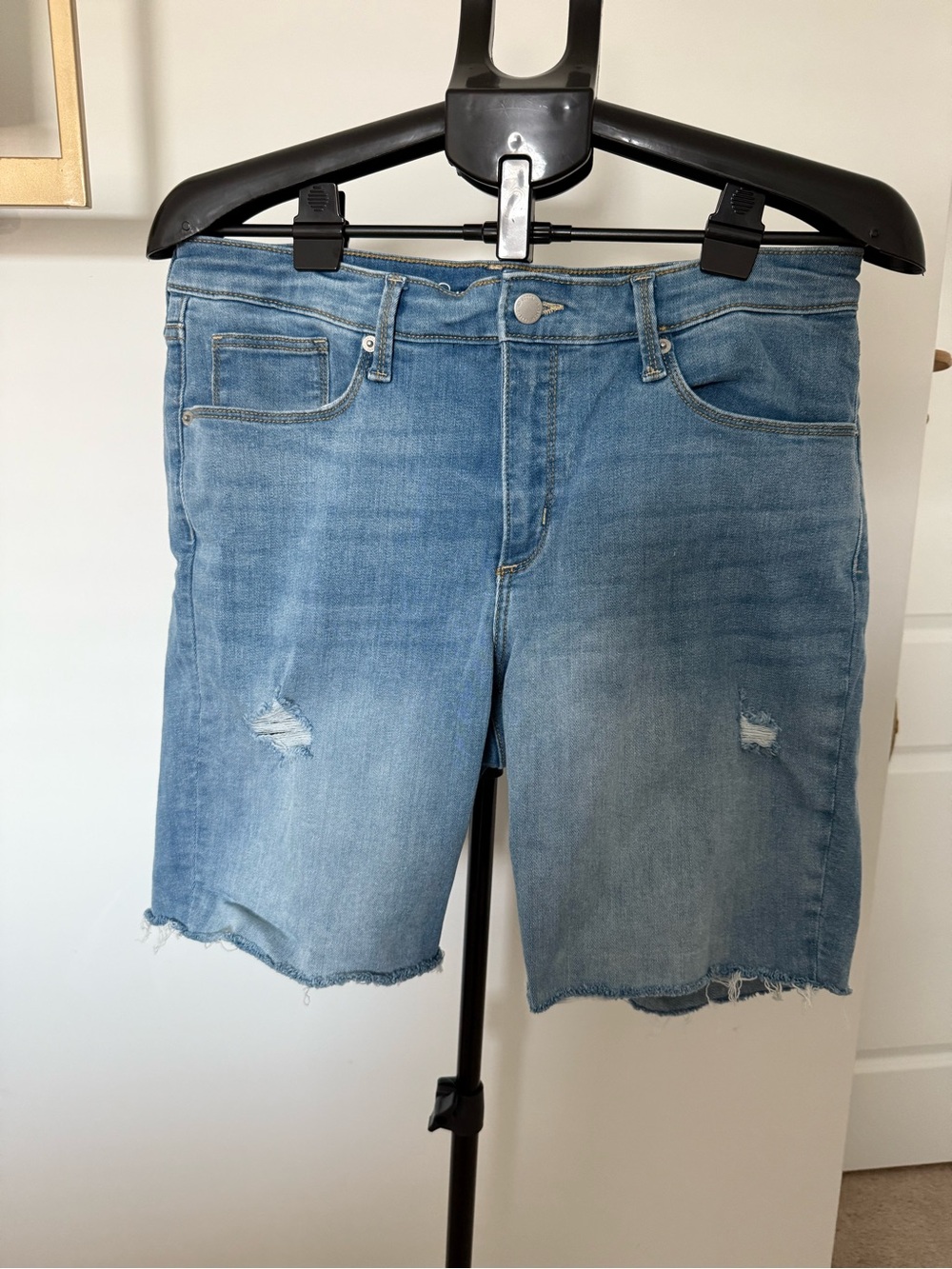 Universal Thread Light Blue Distressed Denim Shorts